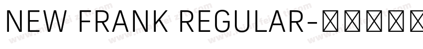 NEW FRANK REGULAR字体转换